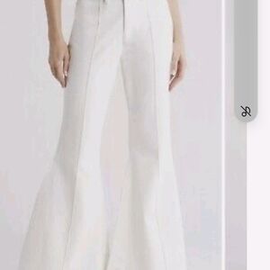 Frame Denim Women's Natural White Flare Pants